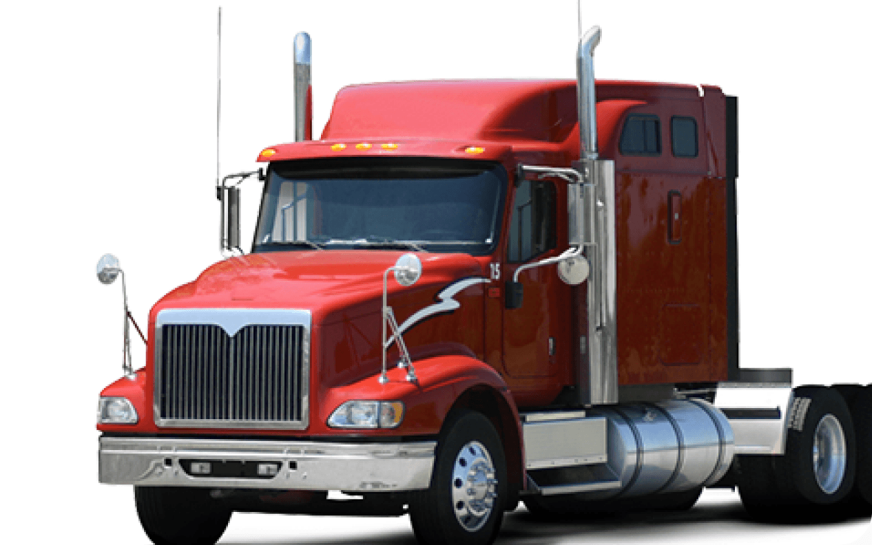Red freight truck