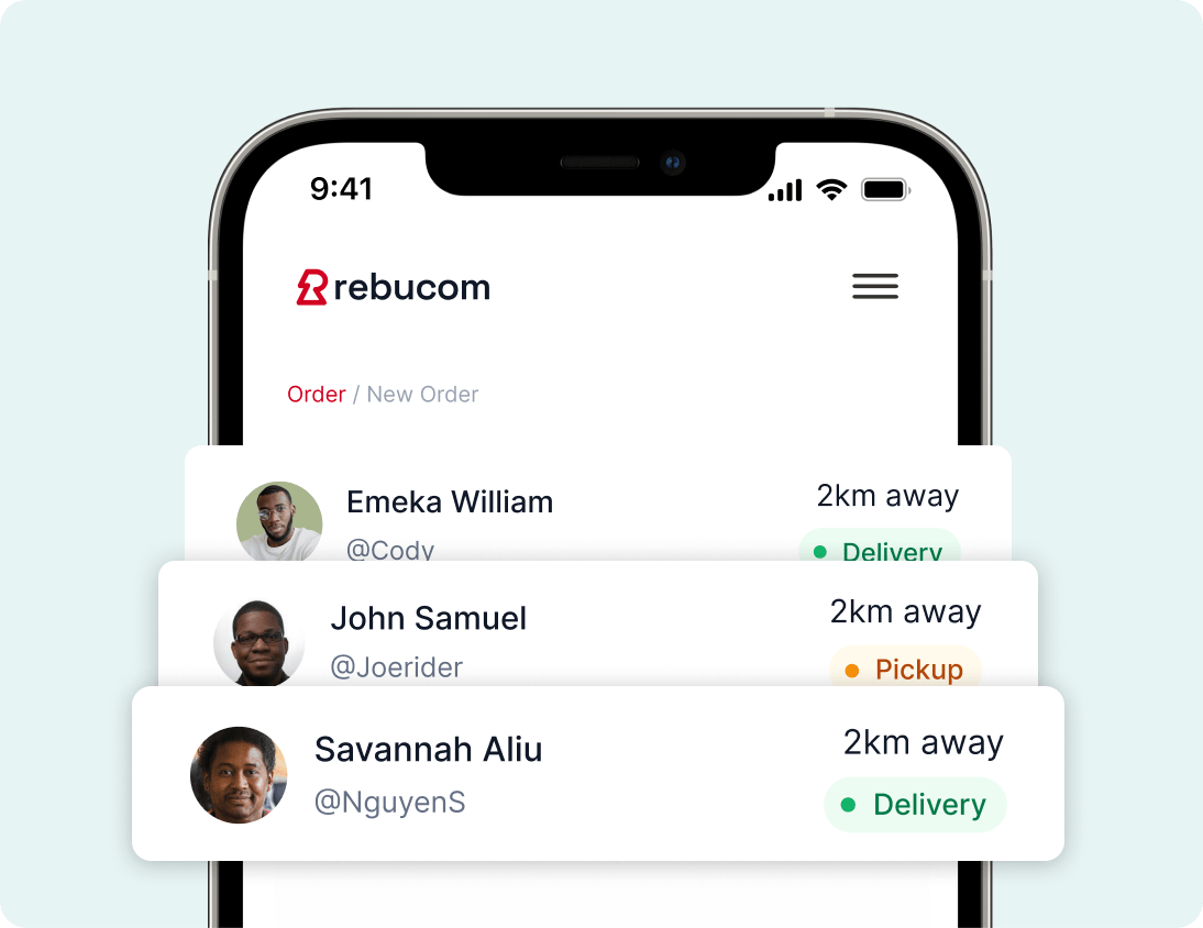 Delivery status and assigned driver details