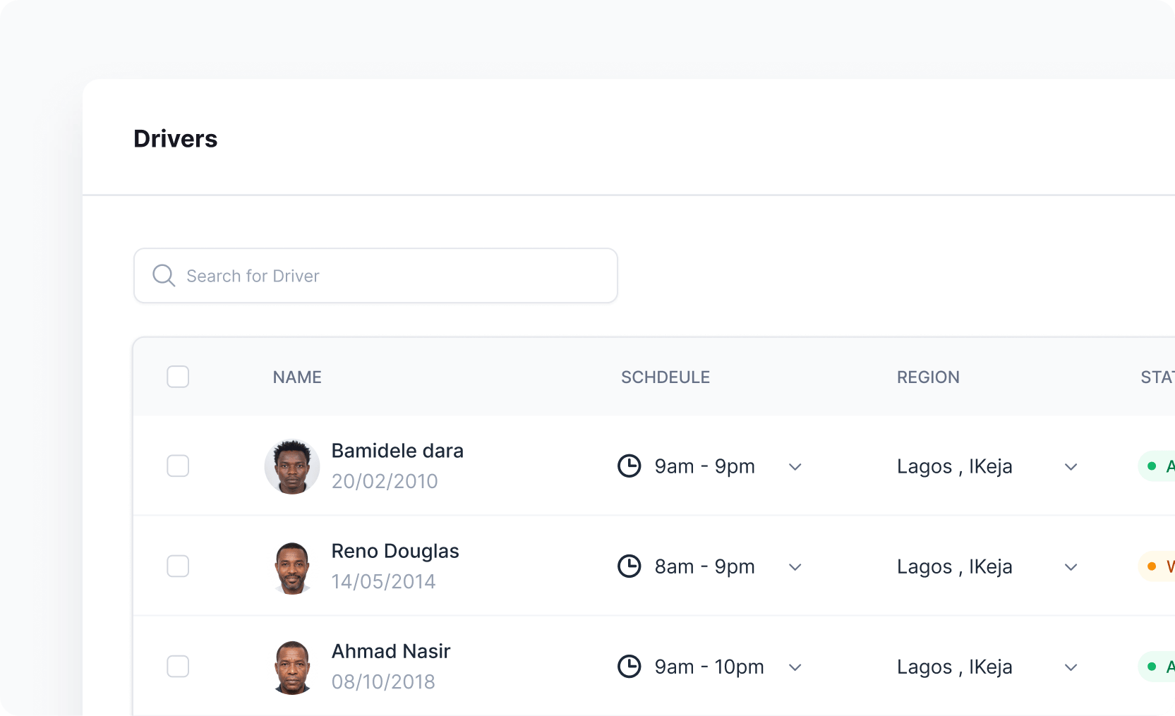 Verified driver network